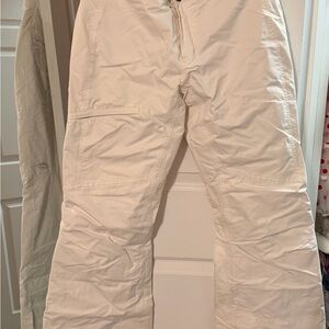 Women's Cream Snow Pants